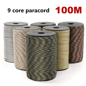 The Essential 100M Outdoor Mountaineering Survival Rope