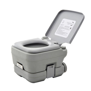 Experience Comfort Anywhere with the Plastic Portable Toilet Grey