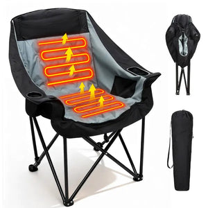 Stay Warm with the Oversized Heated Camping Chair