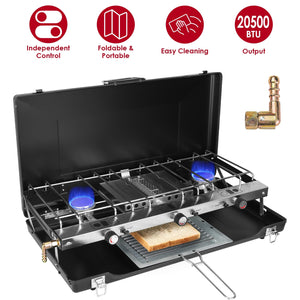 Maximize Your Outdoor Cooking Experience with Our 3 Burner Camping Stove