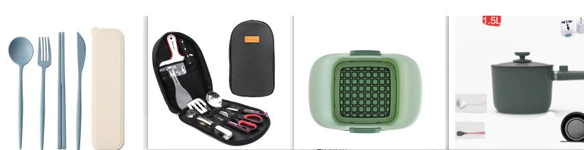 8-Piece Camping Cooking Utensil Set Portable BBQ Gear