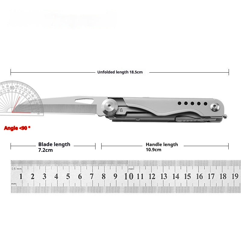 Stainless Steel Pocket Knife Multi-Purpose Scissors Tool