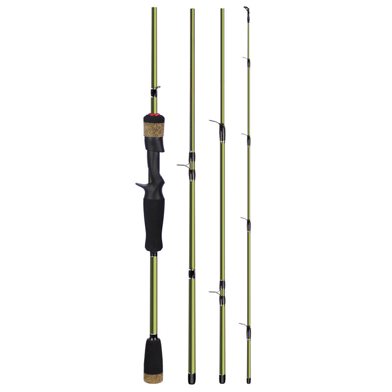 4 Section Fishing Rod Carbon Portable