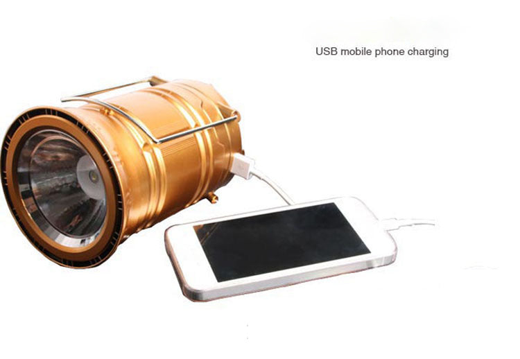 New Solar Charging Type Multifunctional Telescopic Camping Lantern