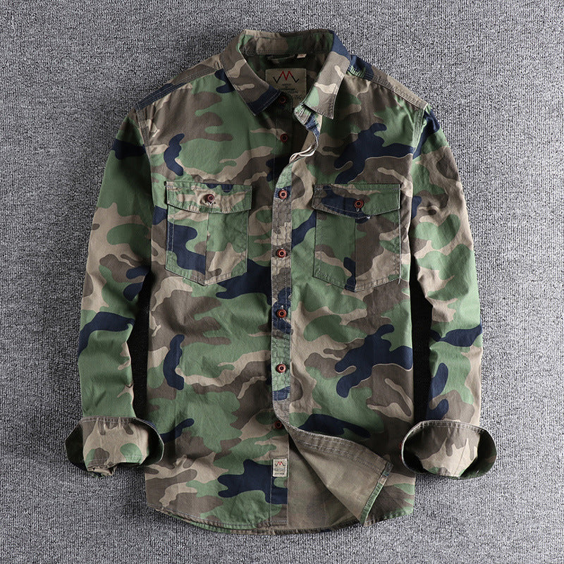 Washed Camouflage American Jacket