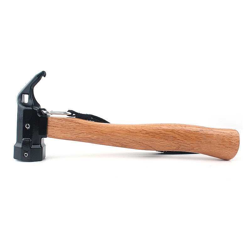 Outdoor Copper Camping Tent Hammer Wooden Handle