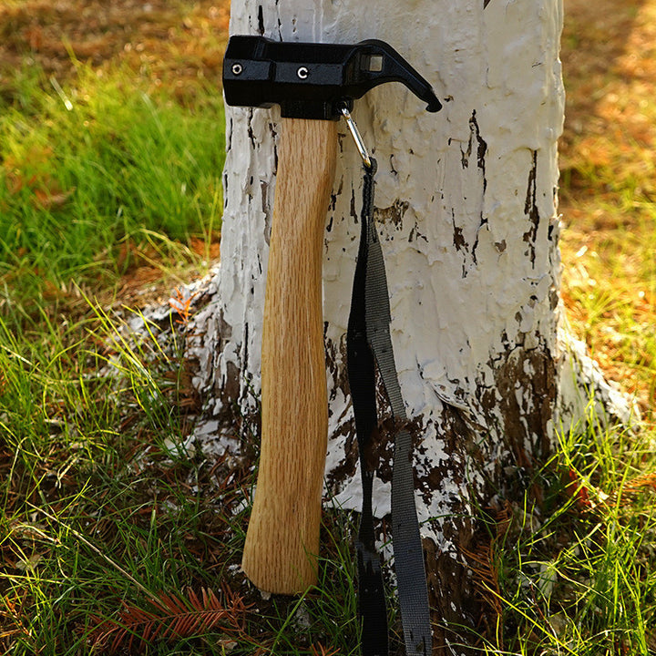 Outdoor Copper Camping Tent Hammer Wooden Handle