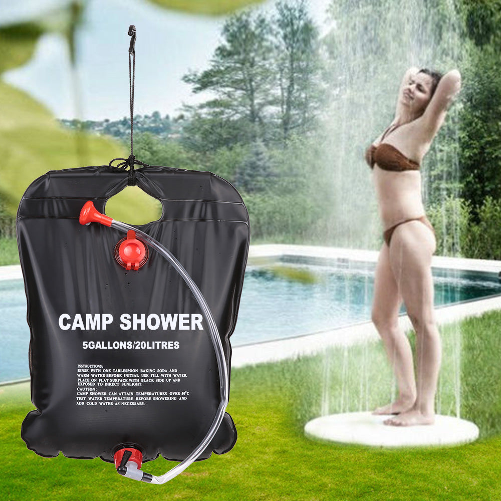 20L 40L Solar Heated Camping Shower Bag Portable Water Storage