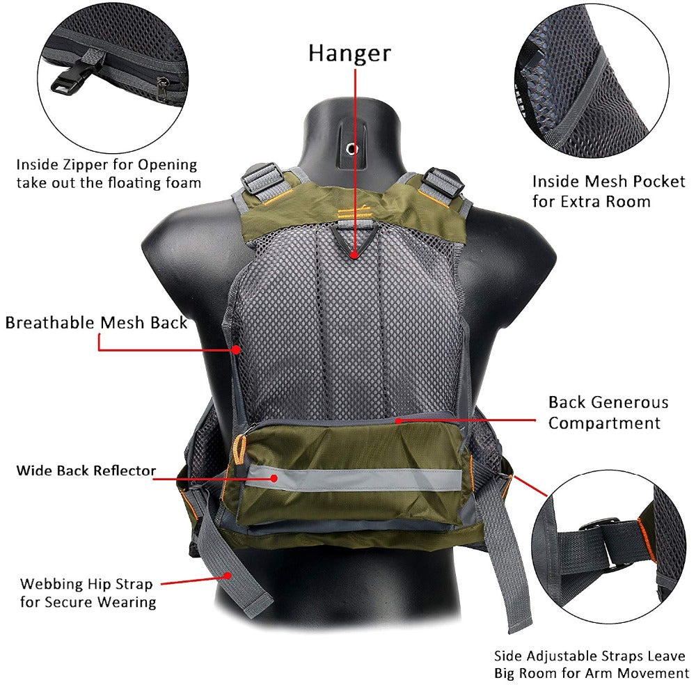 Outdoor Fishing Safety Utility Survival Vest
