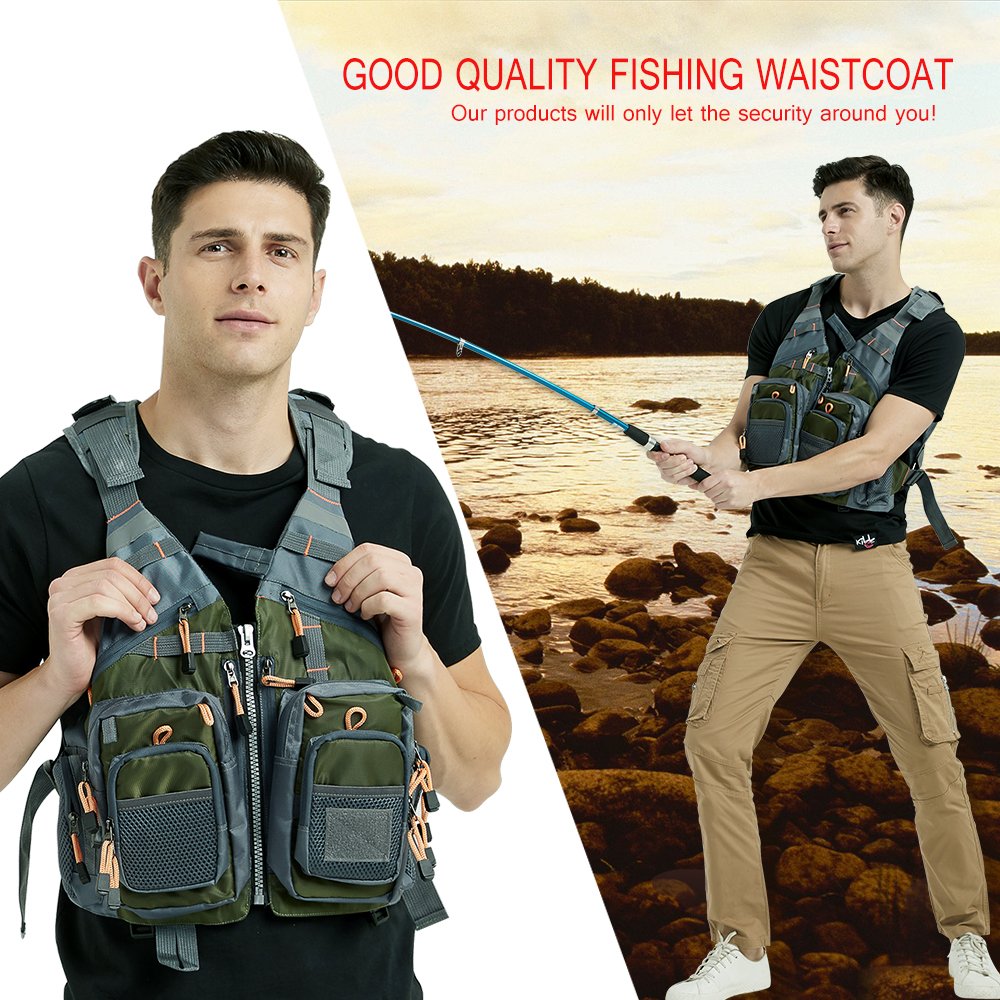 Outdoor Fishing Safety Utility Survival Vest