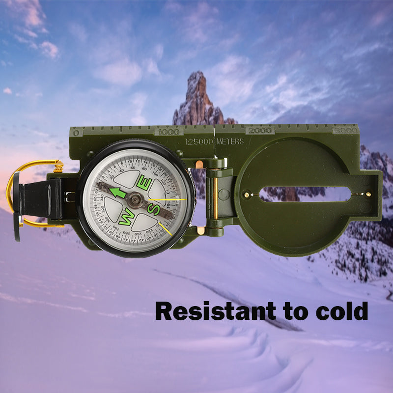 Outdoor Camping Compass Portable Carabiner For Military Fans