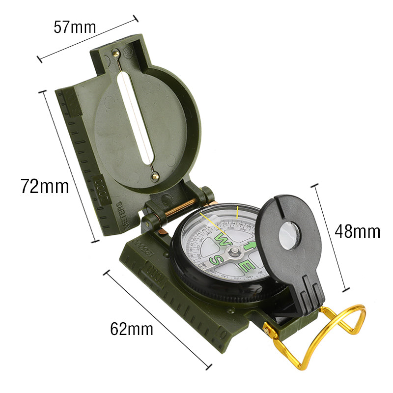 Outdoor Camping Compass Portable Carabiner For Military Fans