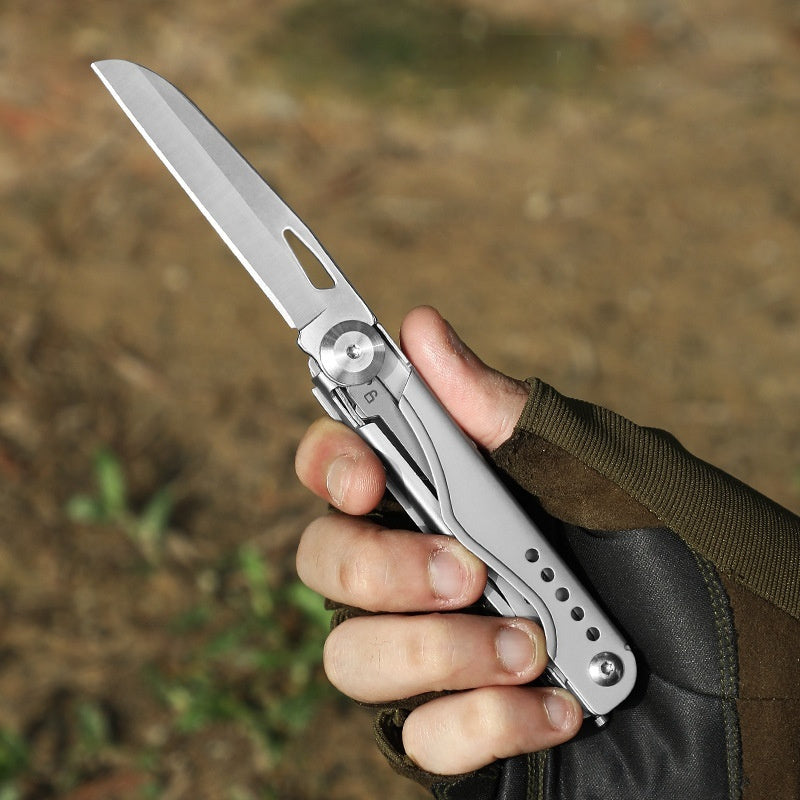 Stainless Steel Pocket Knife Multi-Purpose Scissors Tool