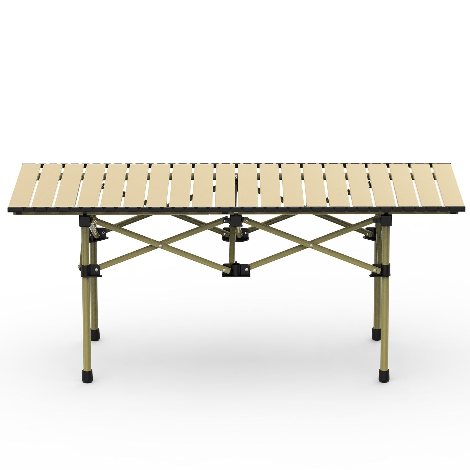 1Pc S Or L Size Options Folding Camping Table Portable Lightweight Carbon Steel Roll-up Picnic BBQ Table With Carry Bag Heavy Duty For Outdoor Beach Backyard Party Patio Camping Hiking BBQ Picnic