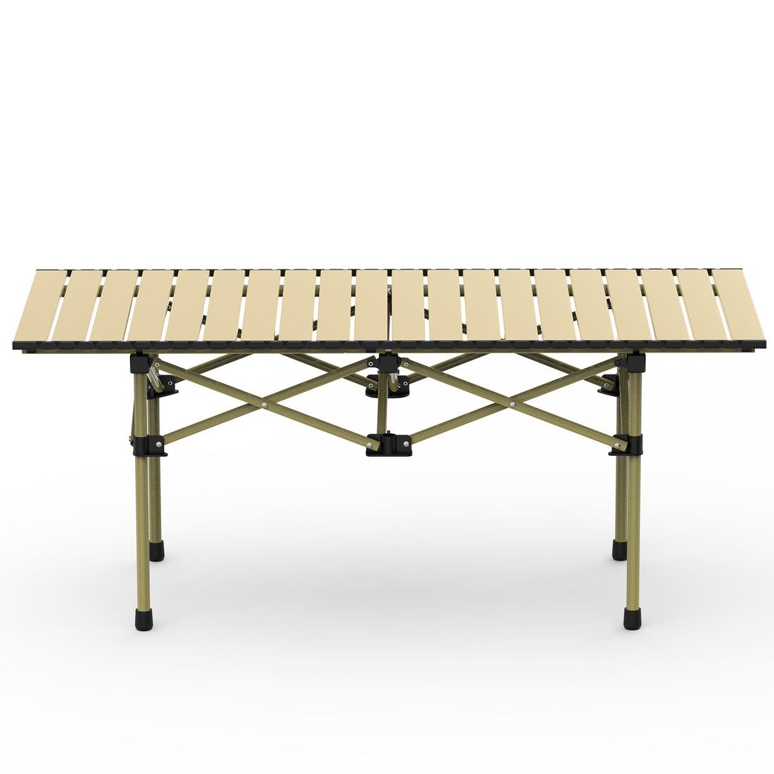 1Pc S Or L Size Options Folding Camping Table Portable Lightweight Carbon Steel Roll-up Picnic BBQ Table With Carry Bag Heavy Duty For Outdoor Beach Backyard Party Patio Camping Hiking BBQ Picnic