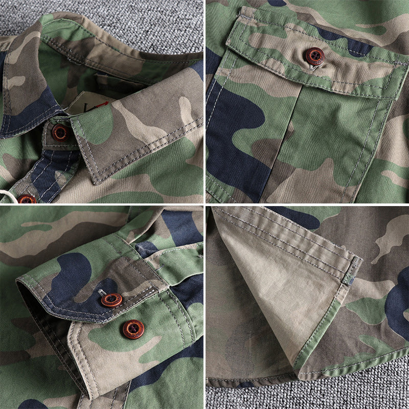 Washed Camouflage American Jacket