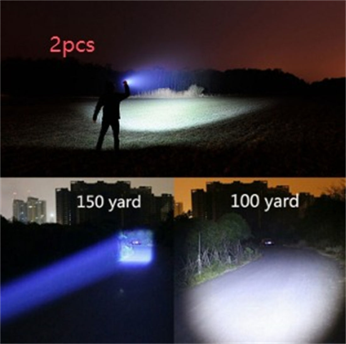 Hunting Zoomable Flashlight Torch Light