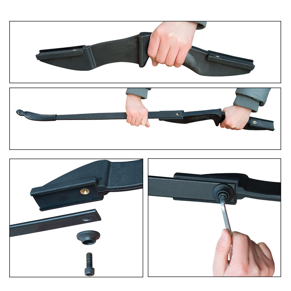 Takedown Recurve Bow Fiberglass Arrows Set Archery Bow Hunting Shoot