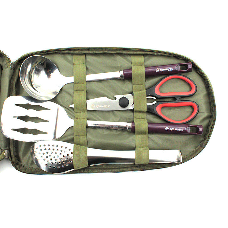 8-Piece Camping Cooking Utensil Set Portable BBQ Gear