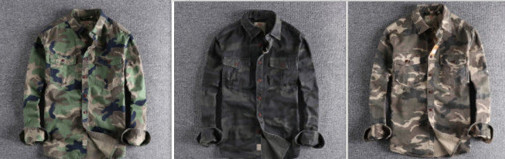 Washed Camouflage American Jacket