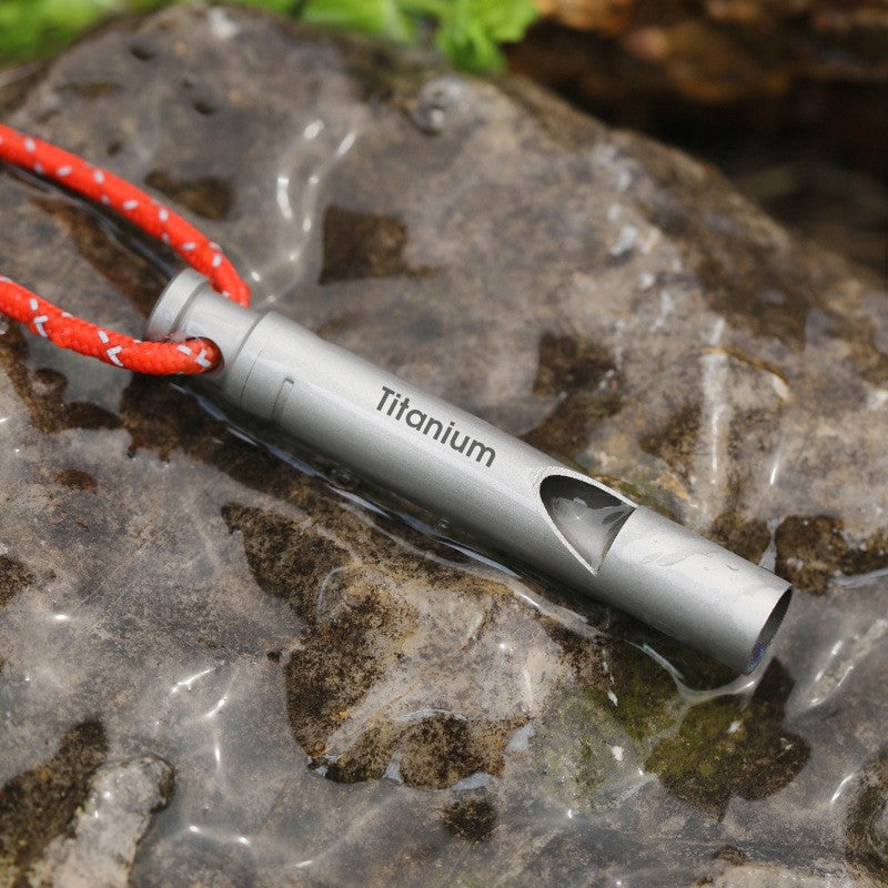 Portable Titanium Survival Whistle Outdoor