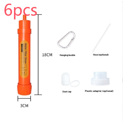 Portable Outdoor Water Purification Filter Straw