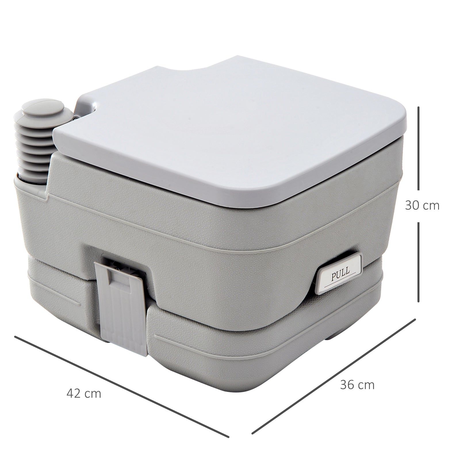 Plastic Portable Toilet Grey