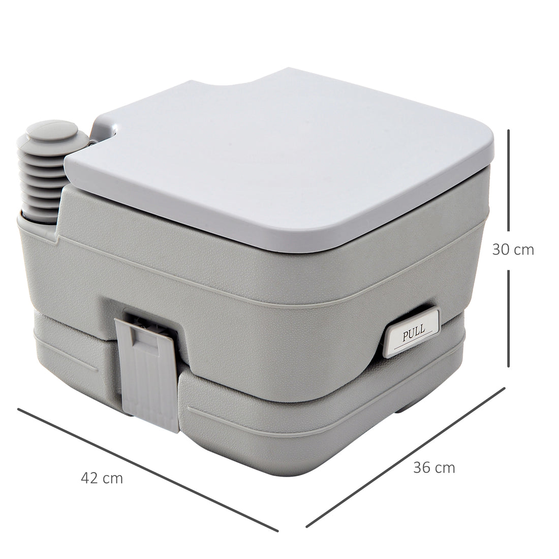 Plastic Portable Toilet Grey