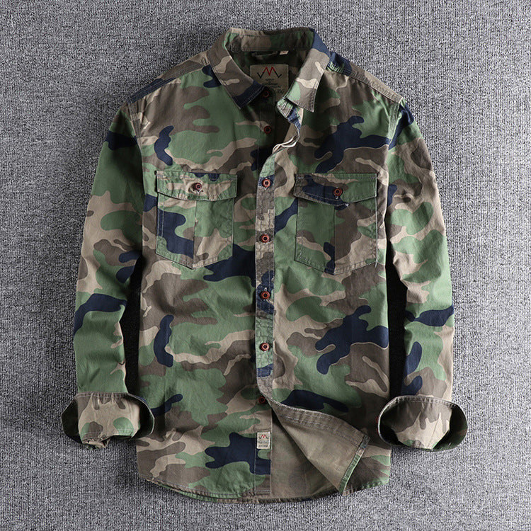 Washed Camouflage American Jacket