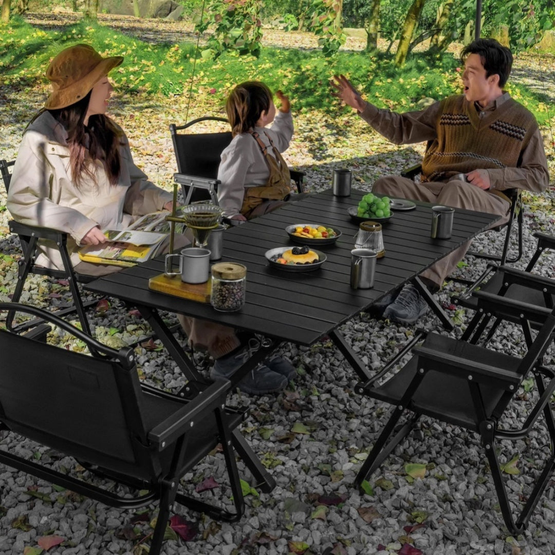 Camping Table Outdoor Folding Egg Roll Table