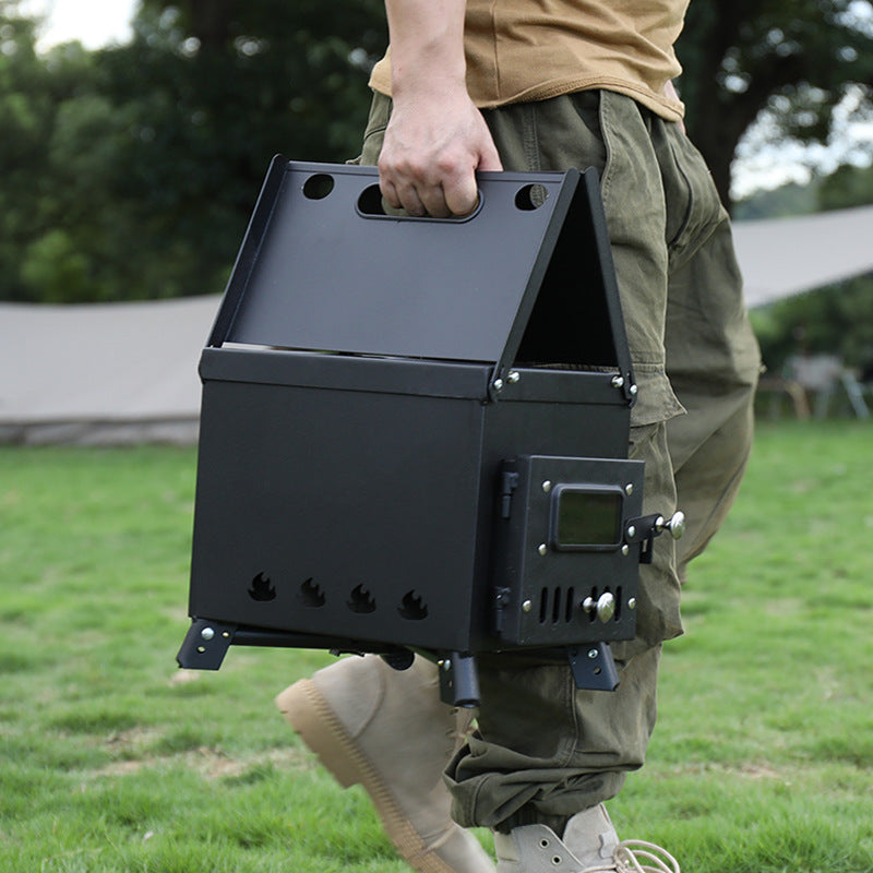 Outdoor Camping Heating Stainless Steel Folding Portable Wood Stove