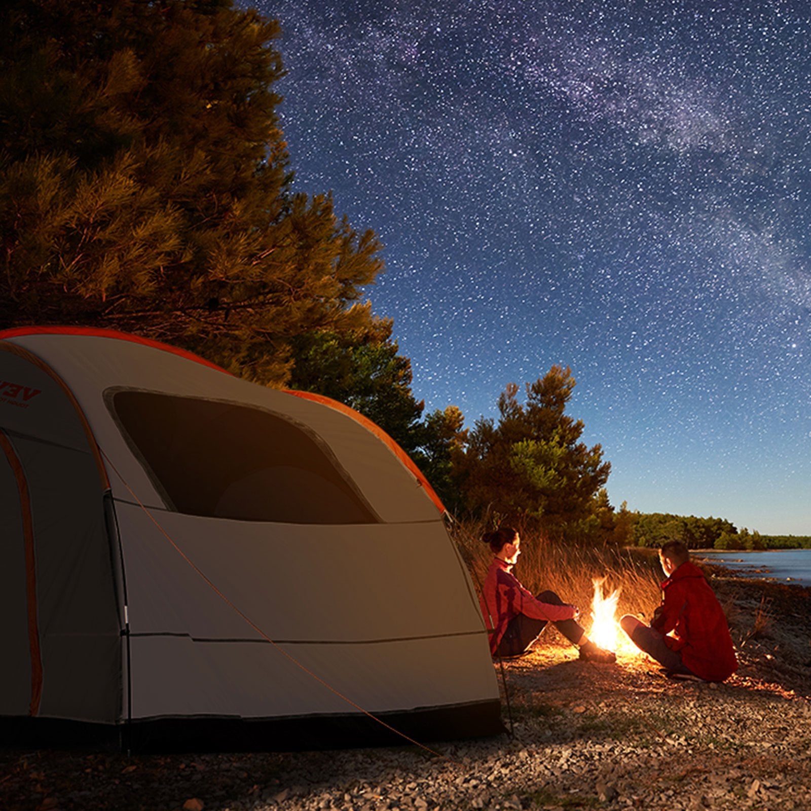 SUV Camping Tent Attachment Double Layer 6-8 Person