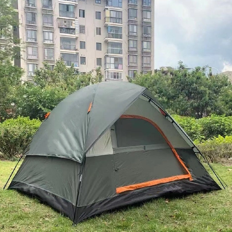 Rainproof Double Layer Camping Tent Waterproof Family Travel Portable