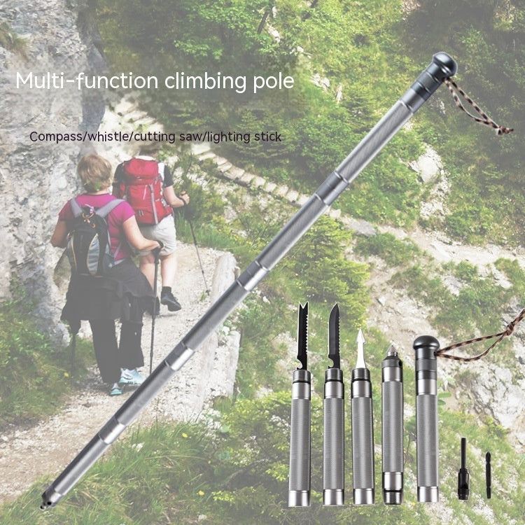 Outdoor Folding Self-defense Survival Walking Stick