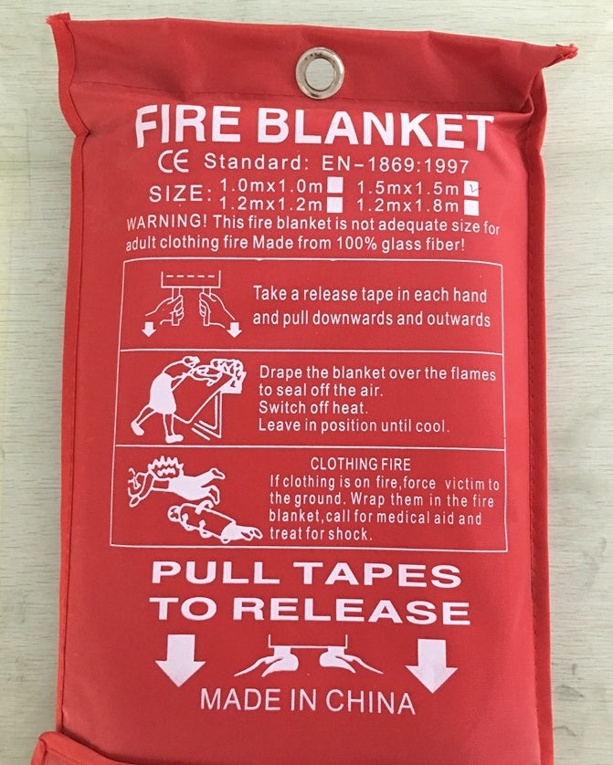 Fire Blanket Fiberglass Fire Flame Retardant Emergency Survival