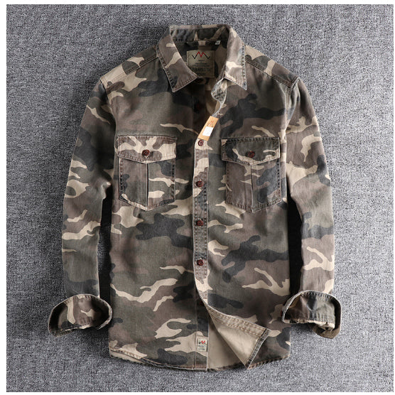 Washed Camouflage American Jacket