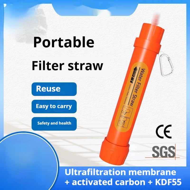 Portable Outdoor Water Purification Filter Straw