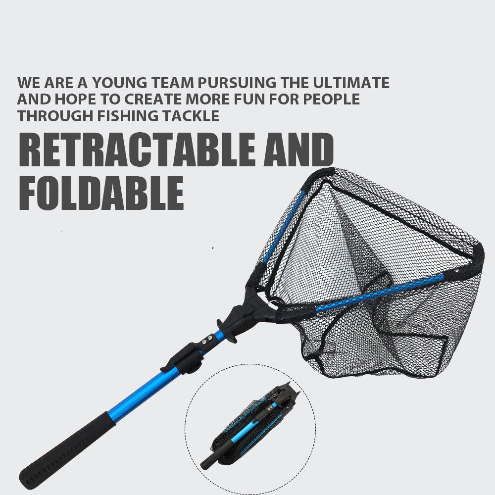 Aluminum Alloy Retractable Folding Hand Fishing Net