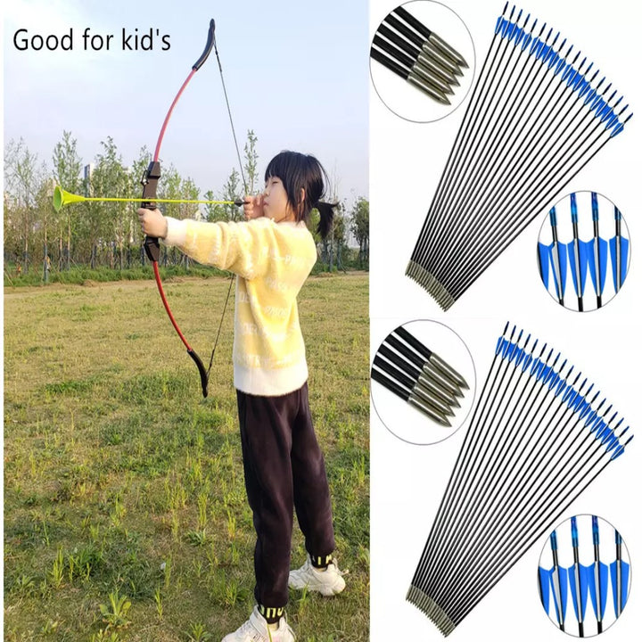 30x Fiberglass Archery Arrows For Compound&Recurve Bow Target Shooting Practice