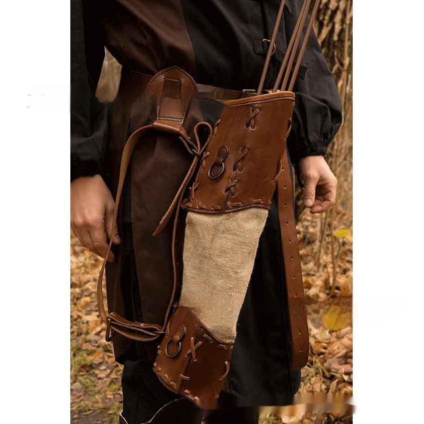Hand-knitted Medieval Quiver Arrows Bag