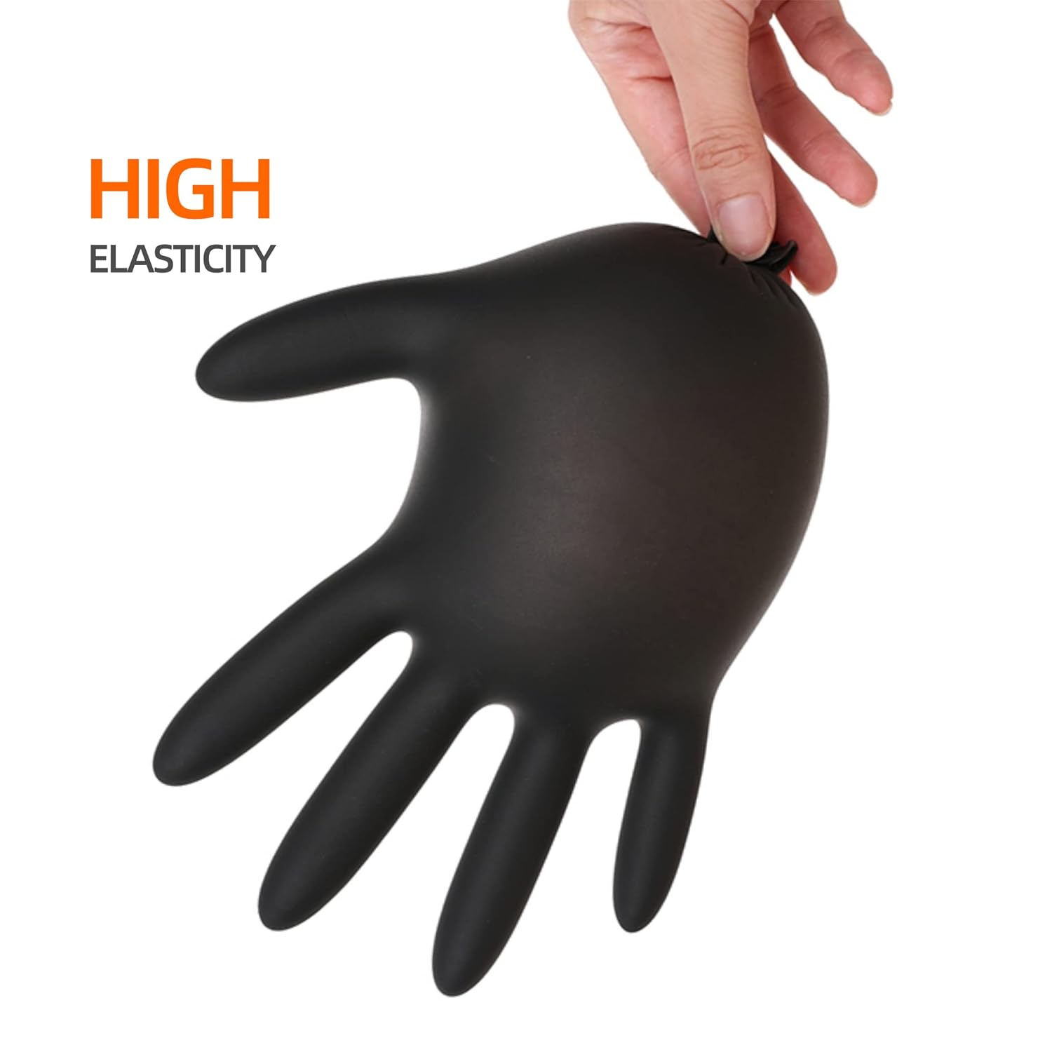 Thickened Food Grade Disposable Black PVC Waterproof Wear Resistant Gloves