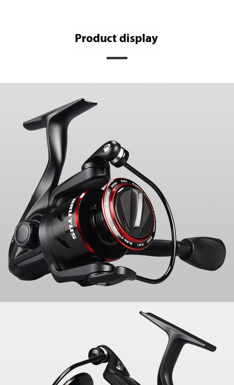 Lure Fishing Reel Spinning Reel Telescopic Fishing Rod Fishing Reel All Metal