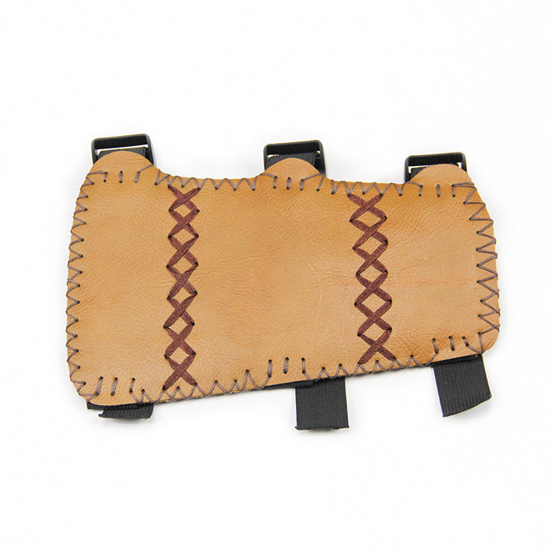 Leather 3 strap arm guard hunting