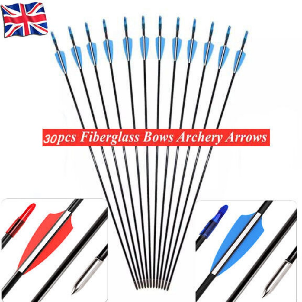 Fiberglass Archery Arrows For Compound Recurve Bow Target Shooting Practice