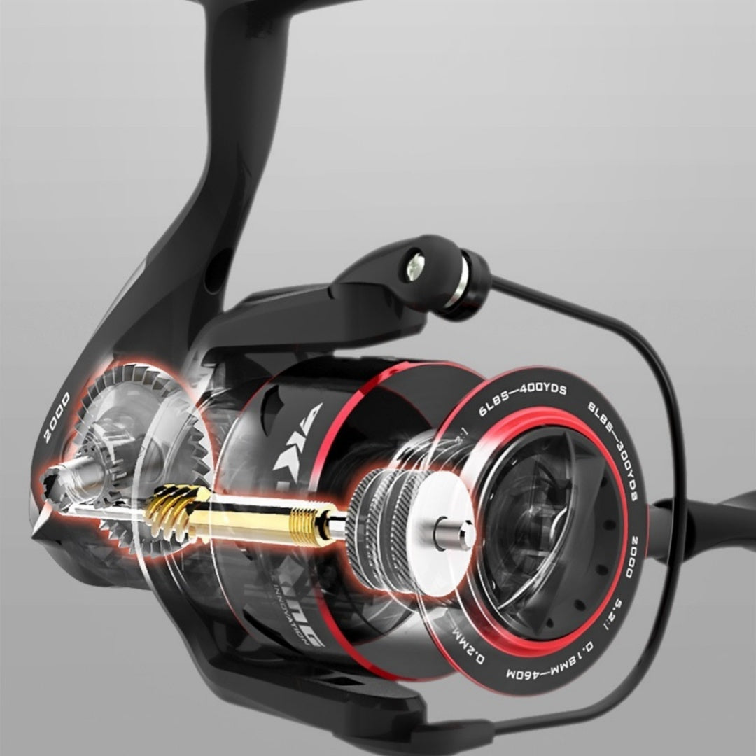 Lure Fishing Reel Spinning Reel Telescopic Fishing Rod Fishing Reel All Metal