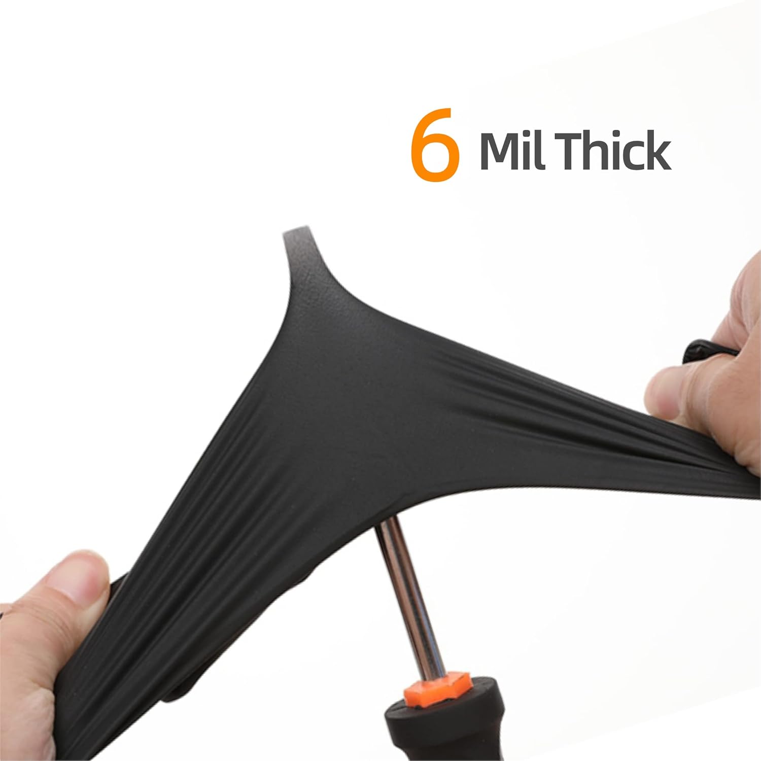Thickened Food Grade Disposable Black PVC Waterproof Wear Resistant Gloves