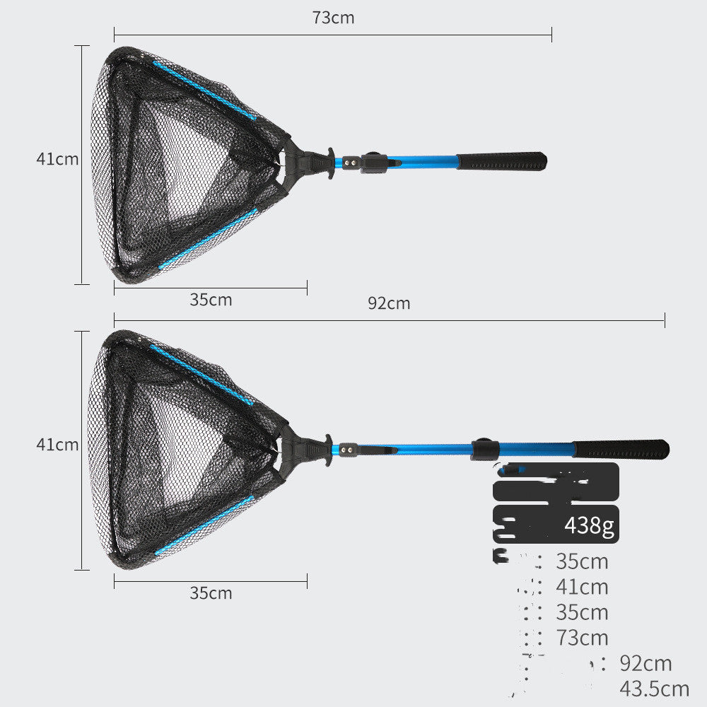 Aluminum Alloy Retractable Folding Hand Fishing Net