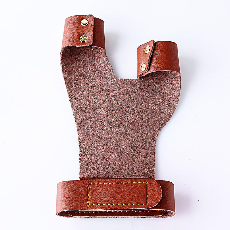 Red Brown Hand Guard Shooting Traditional Reflex Bow Arrows