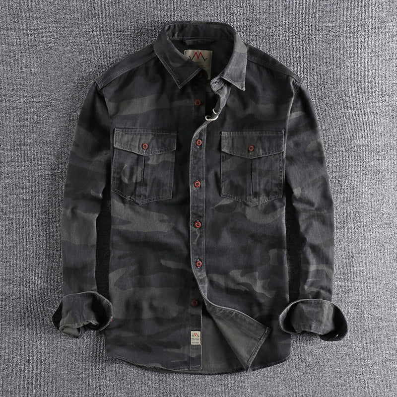Washed Camouflage American Jacket