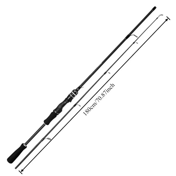 Carbon Fiber Fishing Rod Casting Spinning Lightweight Ergonomic Handle